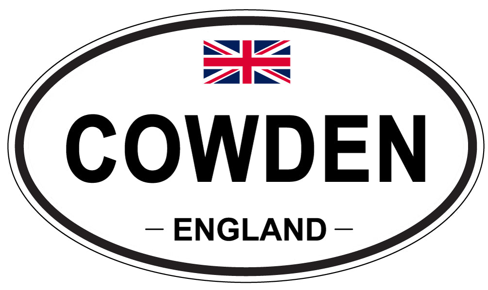 COWDEN, ENGLAND - Oval Sticker