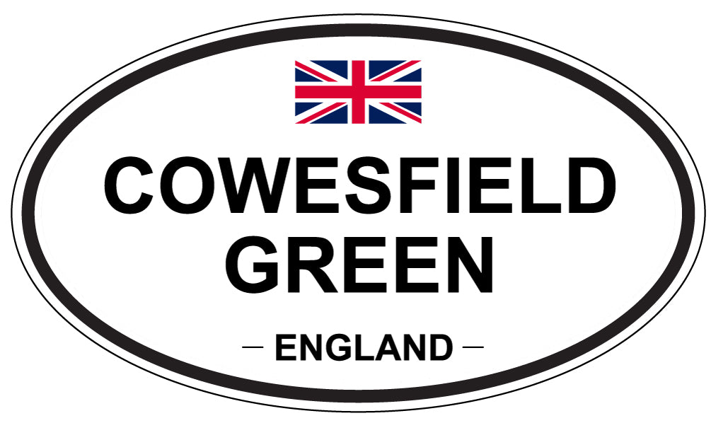 COWESFIELD GREEN, ENGLAND - Oval Sticker
