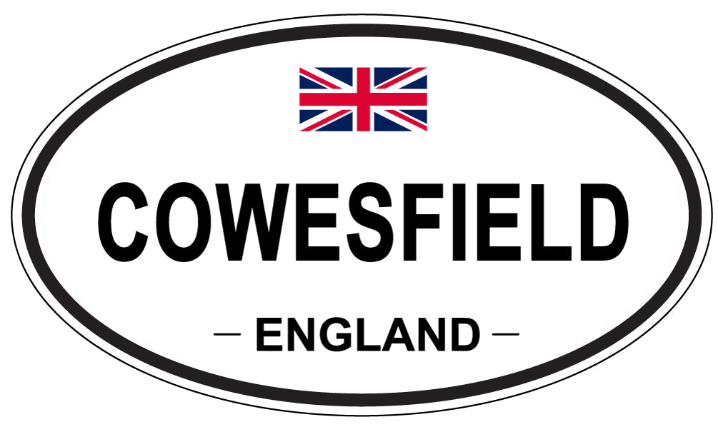 COWESFIELD, ENGLAND - Oval Sticker