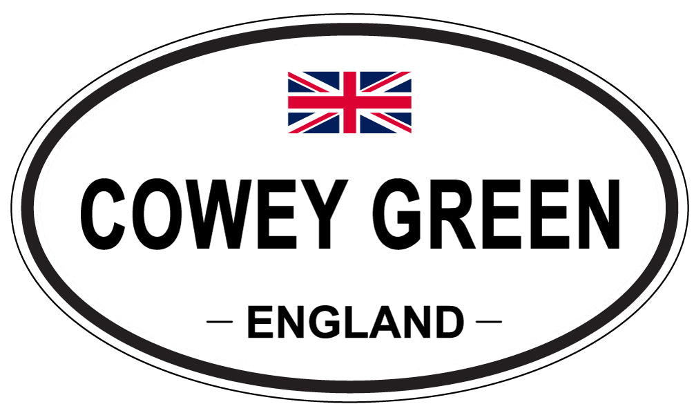 COWEY GREEN, ENGLAND - Oval Sticker