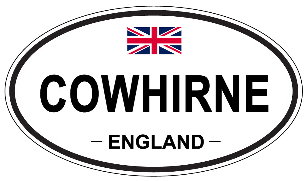 COWHIRNE, ENGLAND - Oval Sticker
