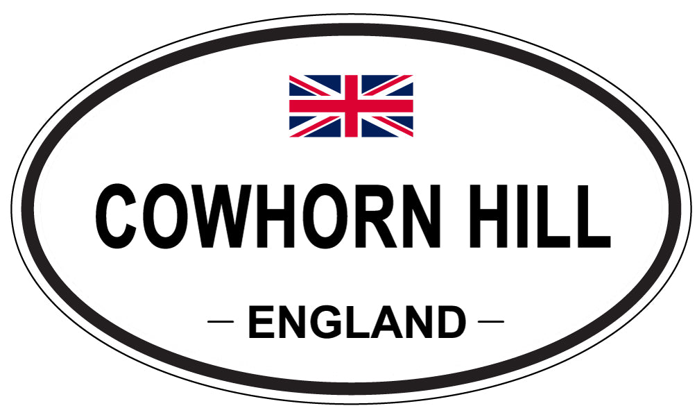 COWHORN HILL, ENGLAND - Oval Sticker