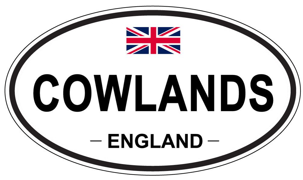 COWLANDS, ENGLAND - Oval Sticker