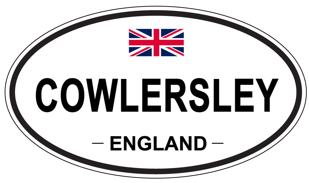 COWLERSLEY, ENGLAND - Oval Sticker