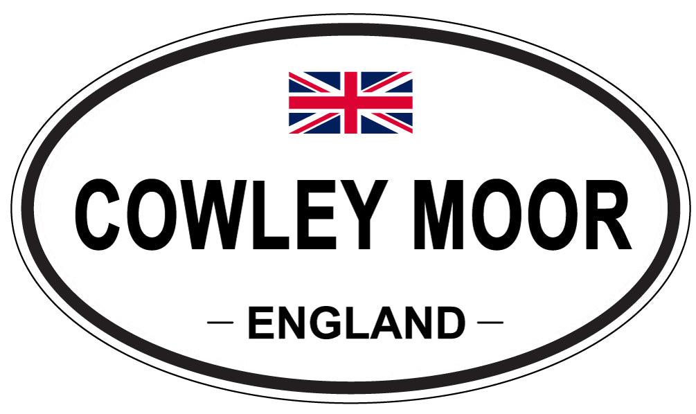 COWLEY MOOR, ENGLAND - Oval Sticker