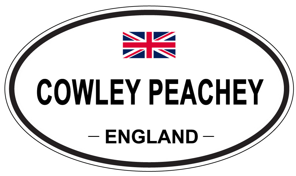 COWLEY PEACHEY, ENGLAND - Oval Sticker