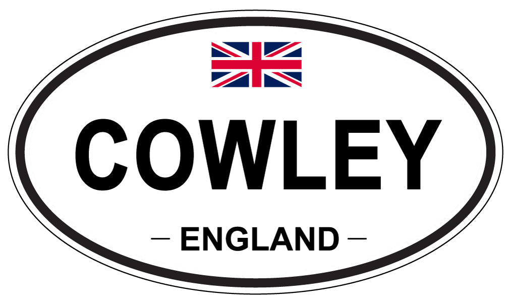 COWLEY, ENGLAND - Oval Sticker