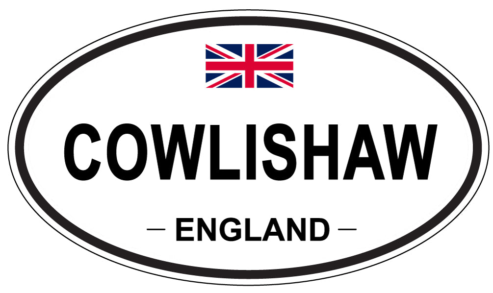 COWLISHAW, ENGLAND - Oval Sticker