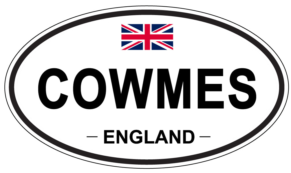 COWMES, England - Oval Magnet