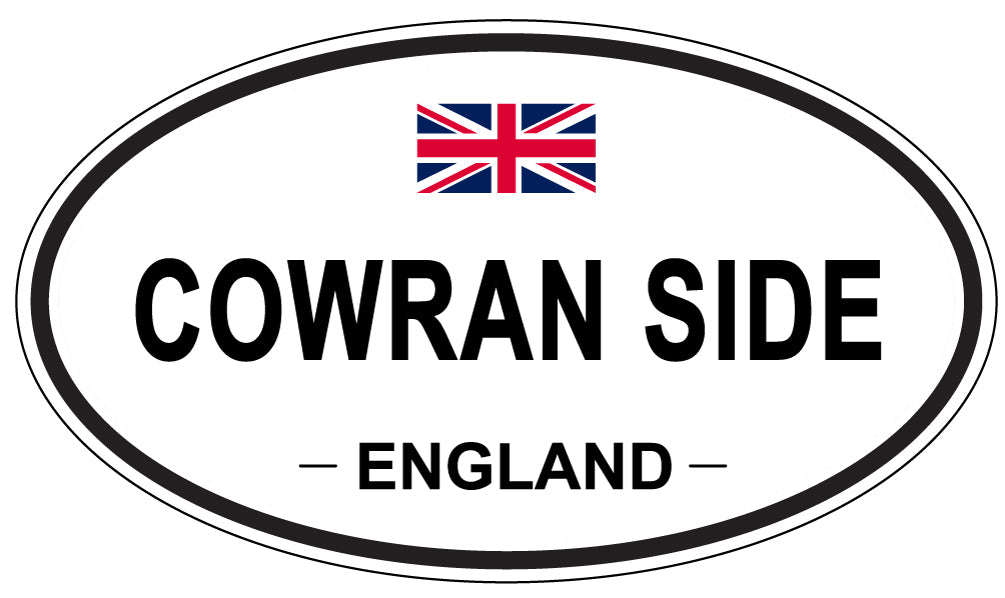 COWRAN SIDE, ENGLAND - Oval Sticker