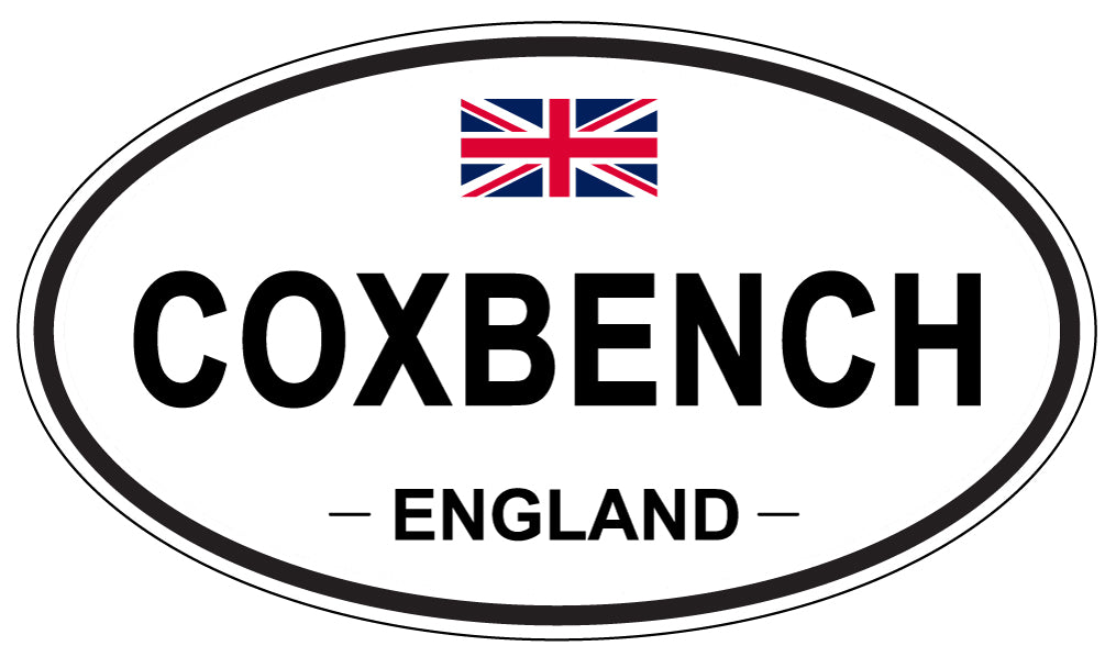 COXBENCH, ENGLAND - Oval Sticker