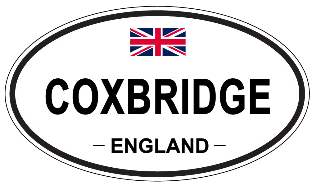 COXBRIDGE, ENGLAND - Oval Sticker