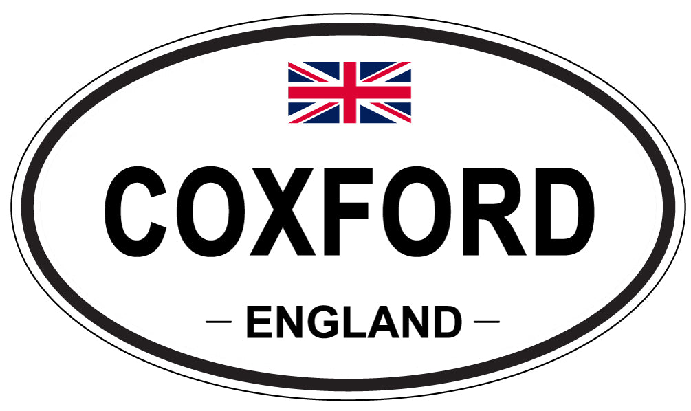 COXFORD, ENGLAND - Oval Sticker