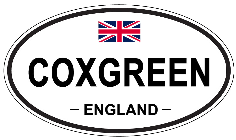 COXGREEN, ENGLAND - Oval Sticker