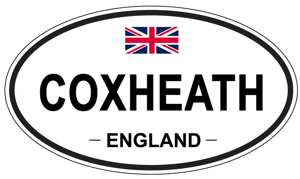 COXHEATH, ENGLAND - Oval Sticker