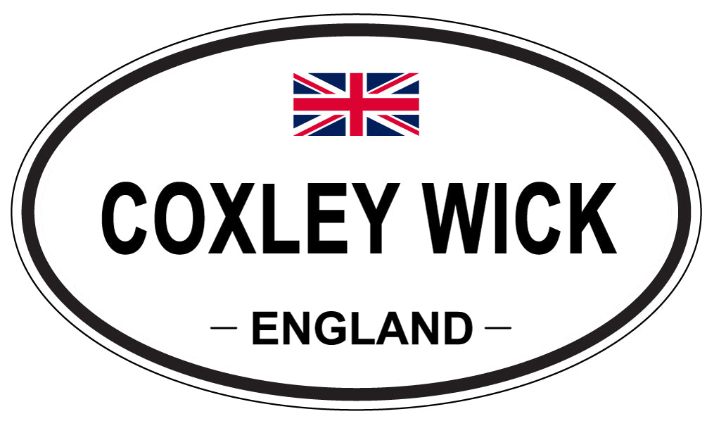 COXLEY WICK, ENGLAND - Oval Sticker