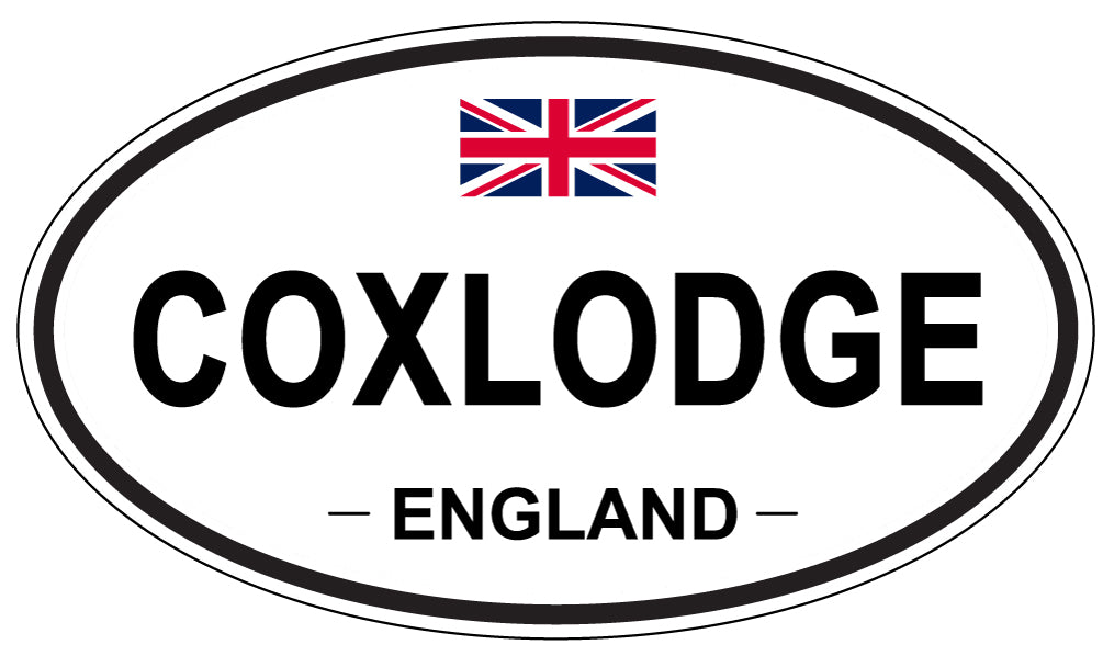 COXLODGE, ENGLAND - Oval Sticker