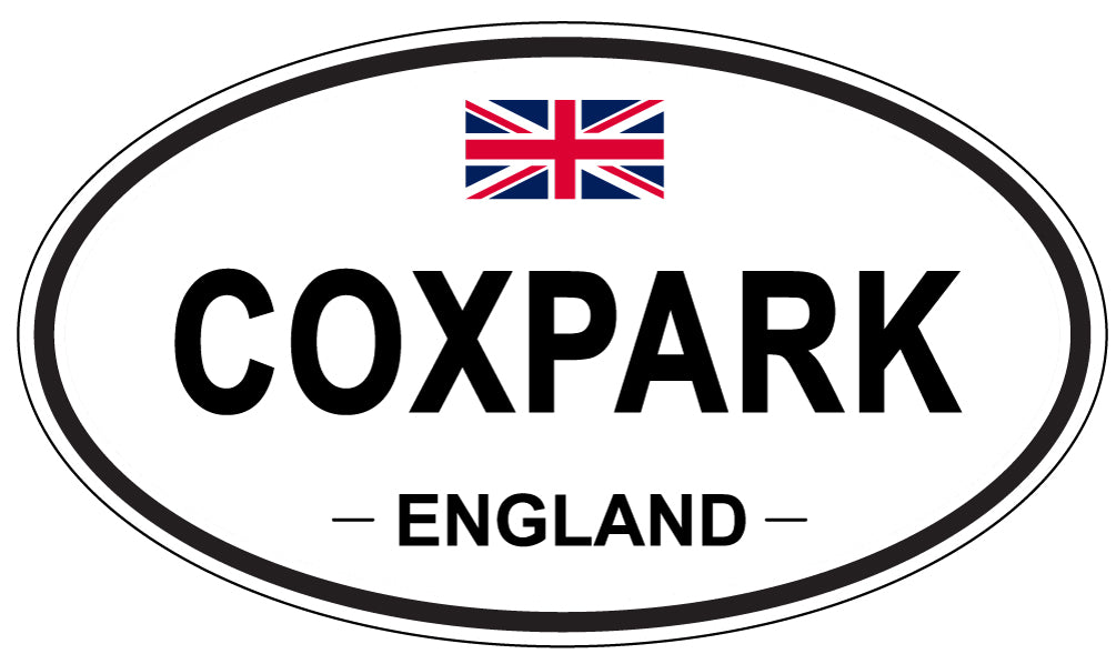 COXPARK, ENGLAND - Oval Sticker