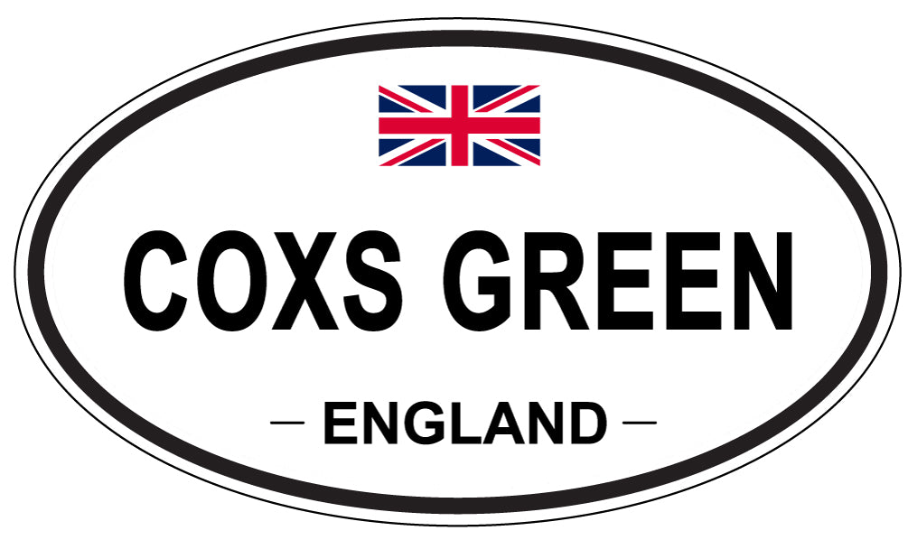 COXS GREEN, ENGLAND - Oval Sticker