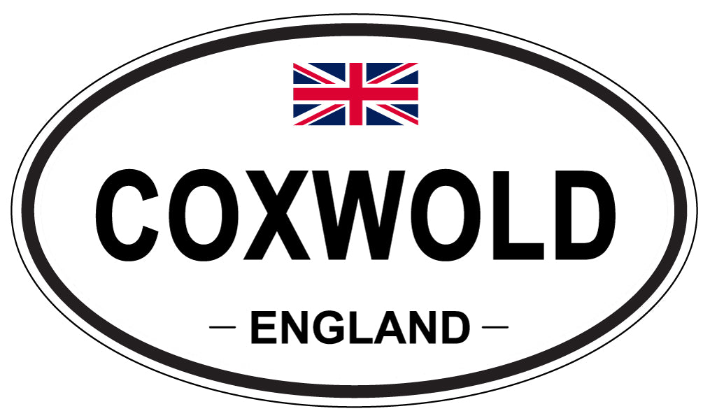 COXWOLD, ENGLAND - Oval Sticker