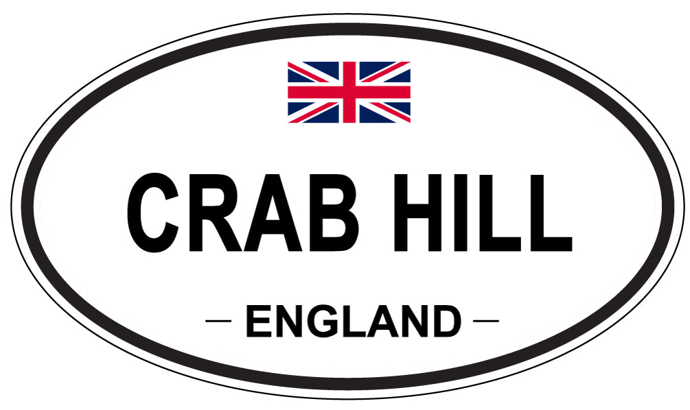 CRAB HILL, ENGLAND - Oval Sticker