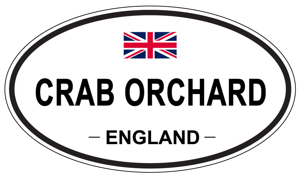 CRAB ORCHARD, ENGLAND - Oval Sticker