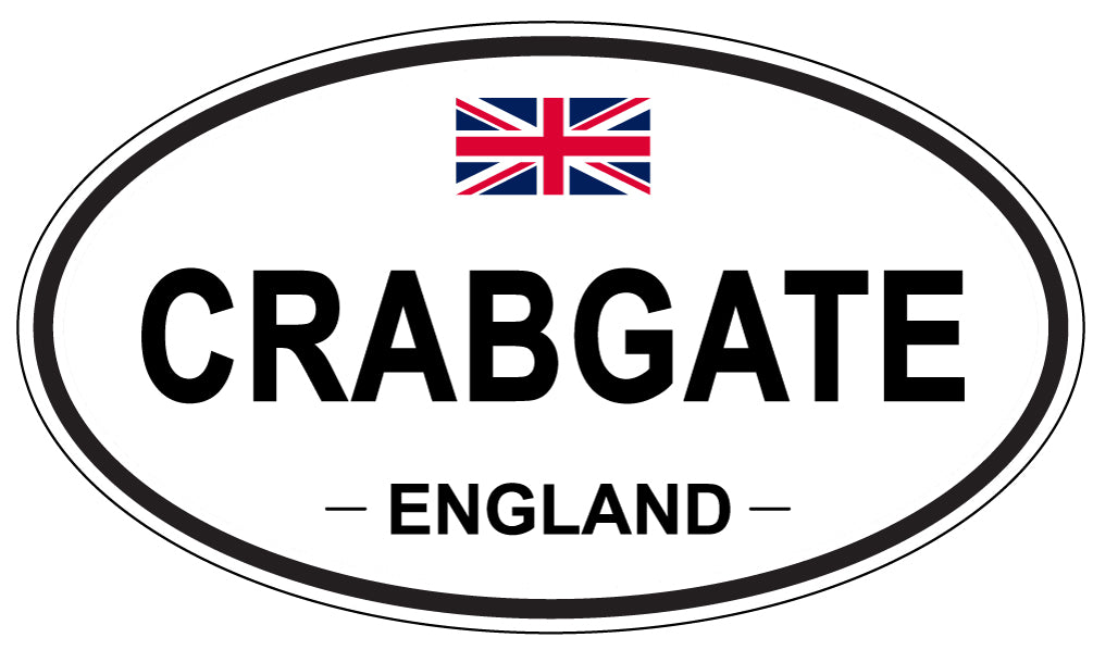 CRABGATE, ENGLAND - Oval Sticker