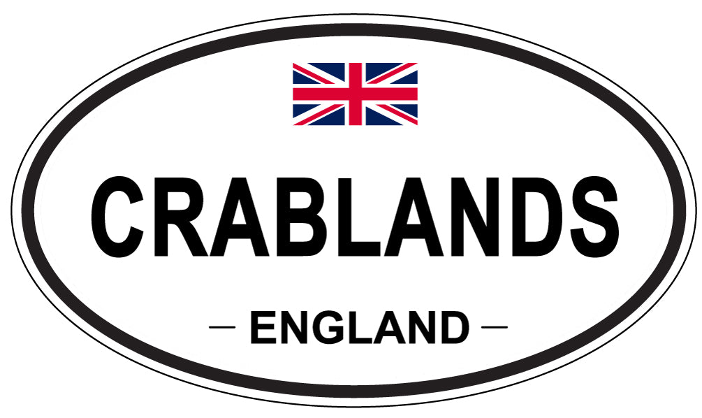 CRABLANDS, ENGLAND - Oval Sticker