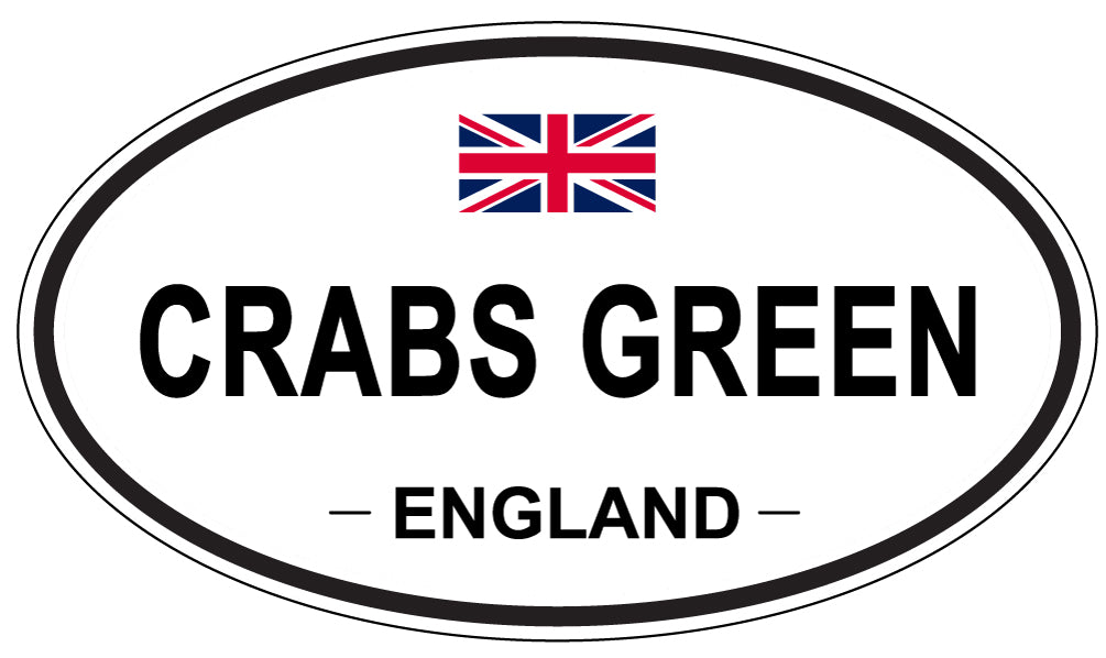 CRABS GREEN, ENGLAND - Oval Sticker