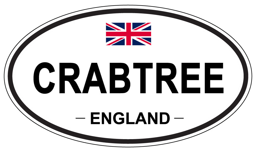 CRABTREE, ENGLAND - Oval Sticker