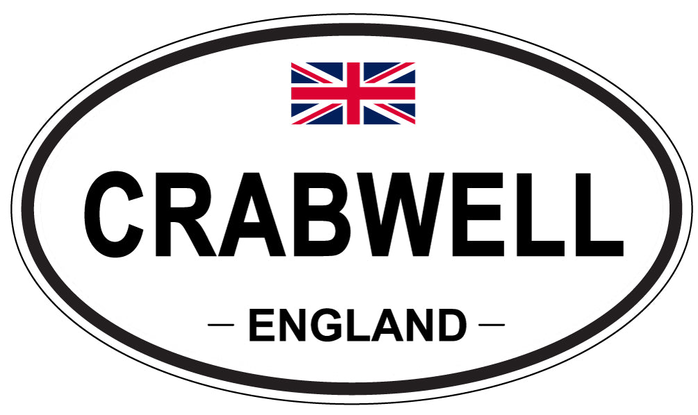 CRABWELL, ENGLAND - Oval Sticker