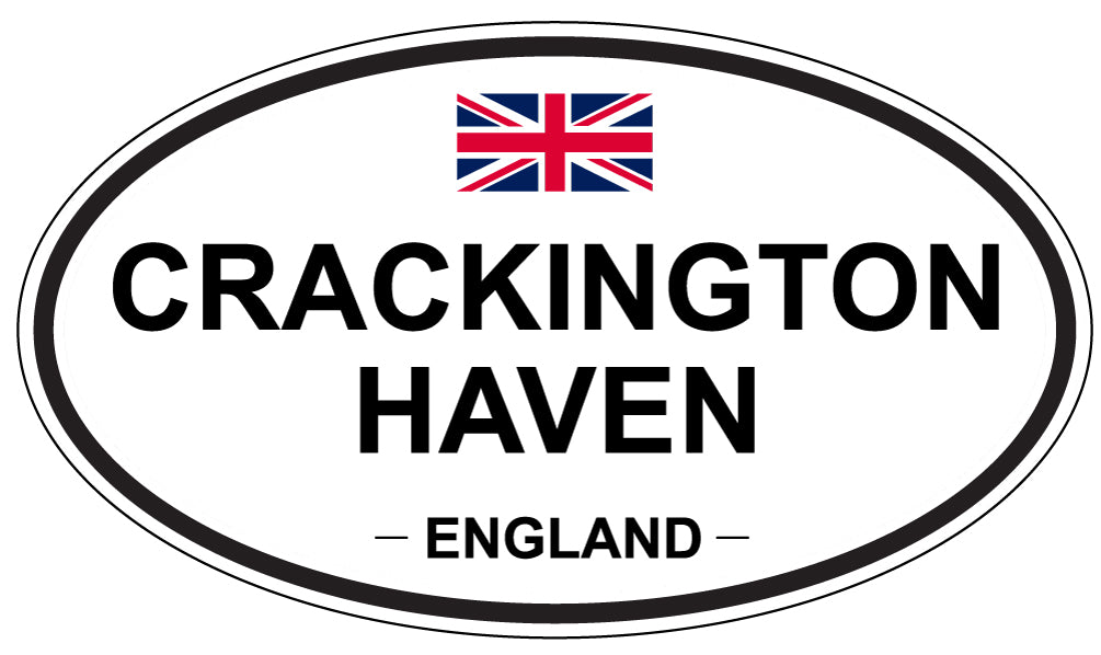 CRACKINGTON HAVEN, ENGLAND - Oval Sticker