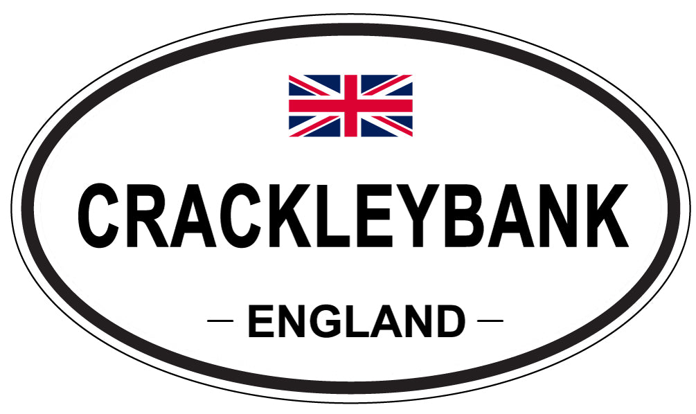 CRACKLEYBANK, ENGLAND - Oval Sticker
