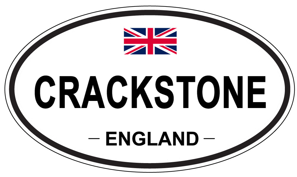 CRACKSTONE, ENGLAND - Oval Sticker