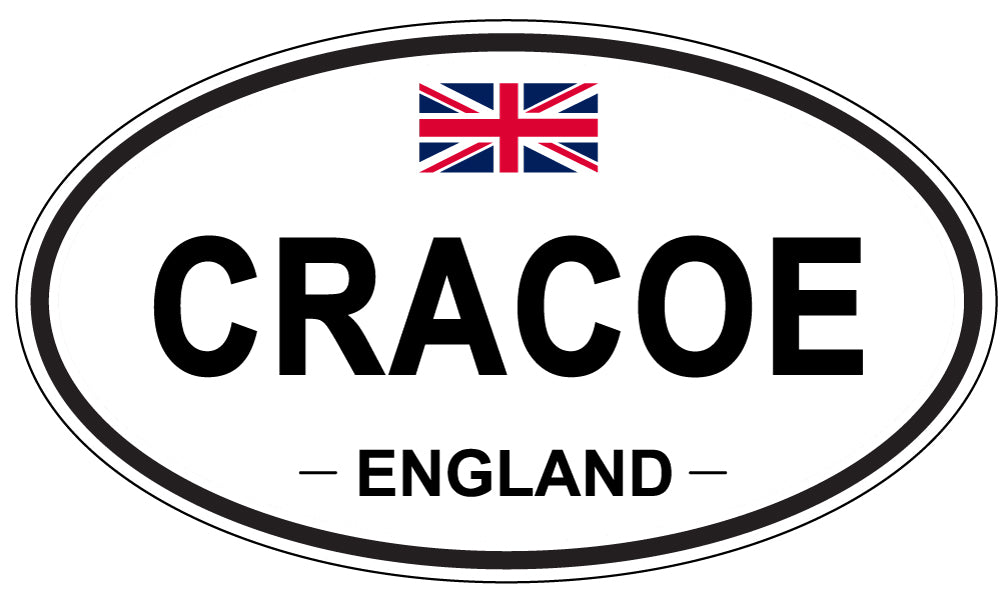 CRACOE, ENGLAND - Oval Sticker