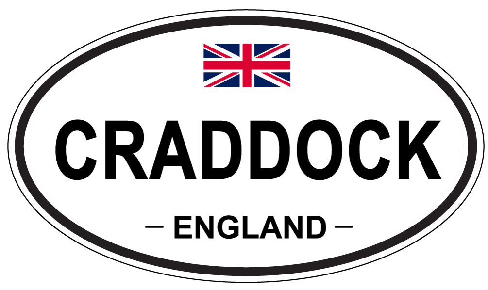 CRADDOCK, ENGLAND - Oval Sticker