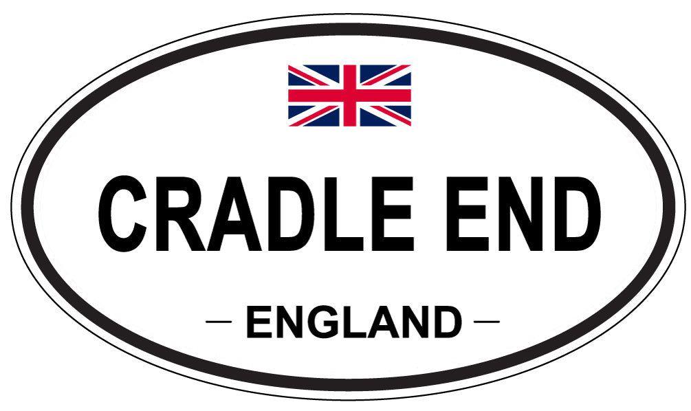 CRADLE END, ENGLAND - Oval Sticker