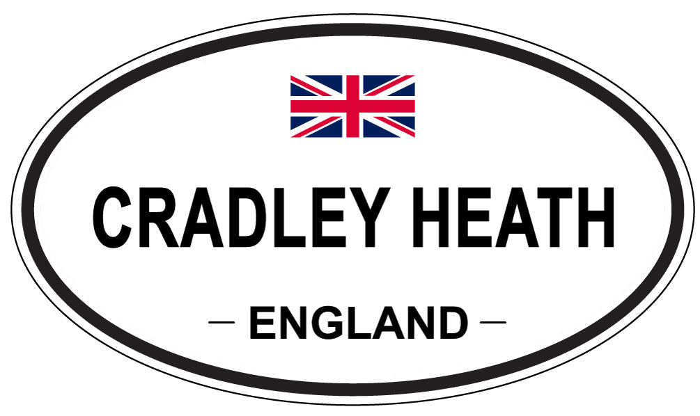 CRADLEY HEATH, ENGLAND - Oval Sticker