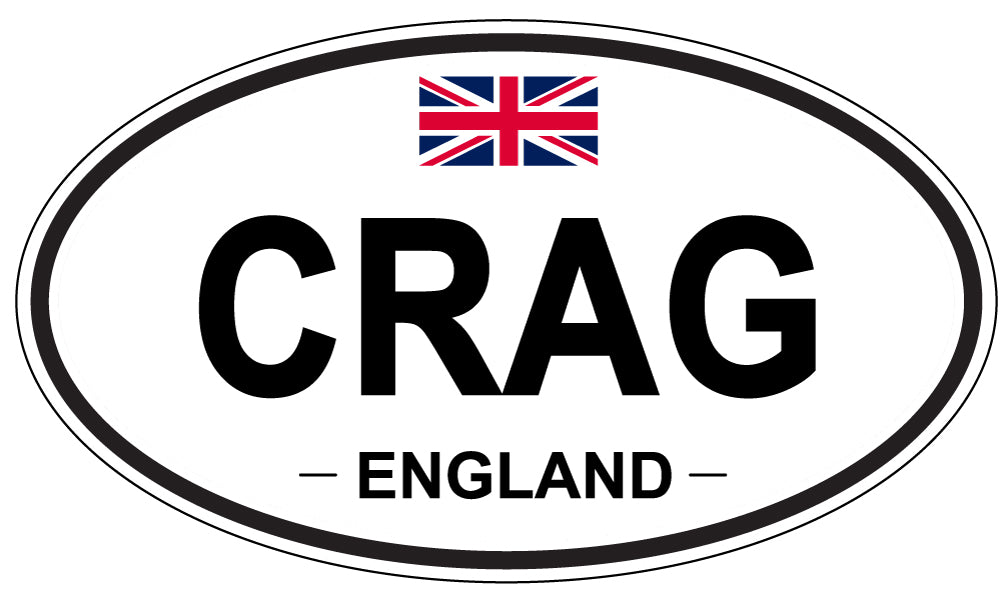 CRAG, ENGLAND - Oval Sticker