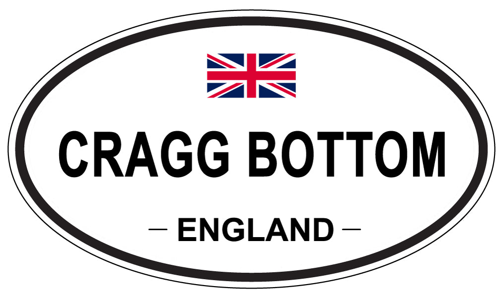 CRAGG BOTTOM, ENGLAND - Oval Sticker