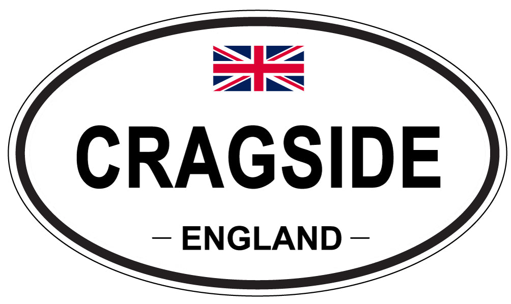 CRAGSIDE, ENGLAND - Oval Sticker