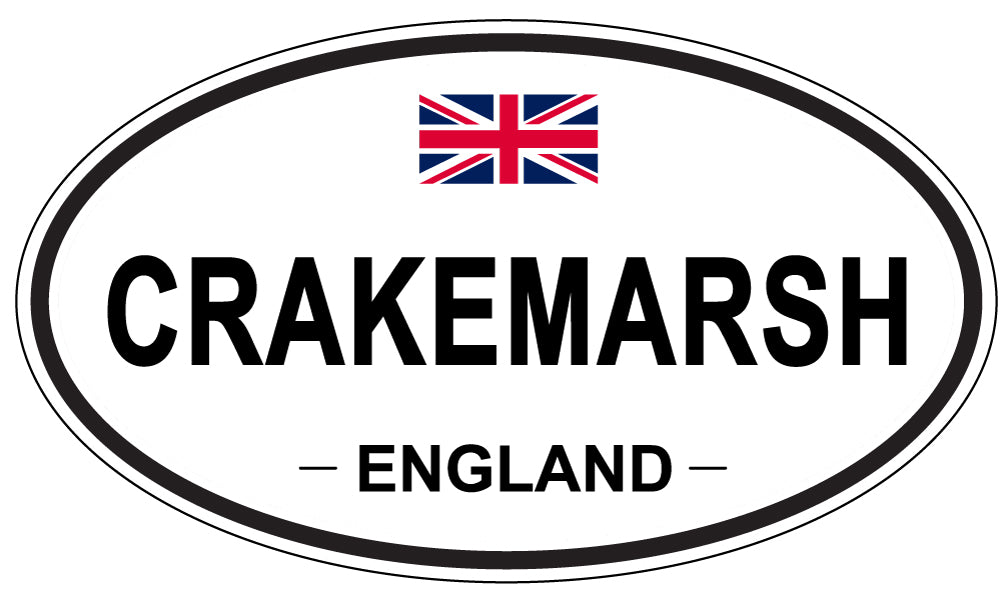 CRAKEMARSH, ENGLAND - Oval Sticker
