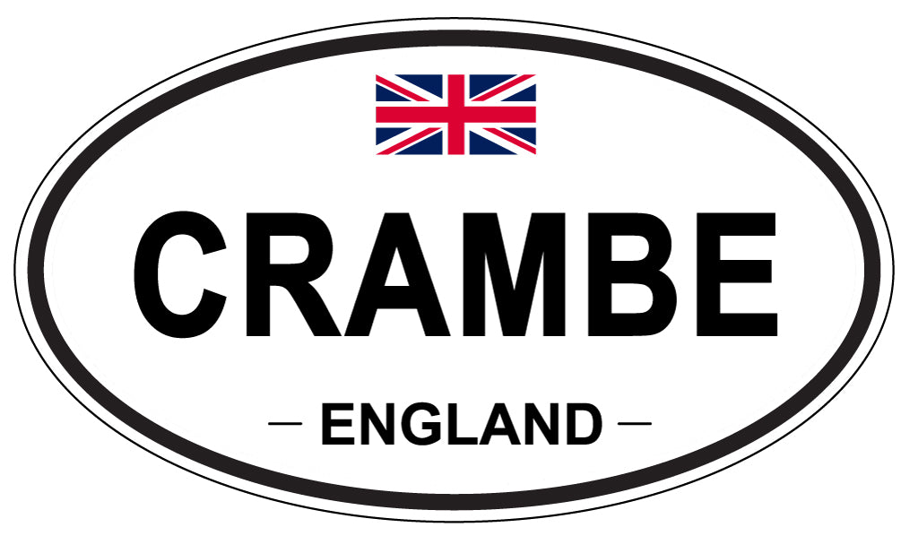 CRAMBE, ENGLAND - Oval Sticker