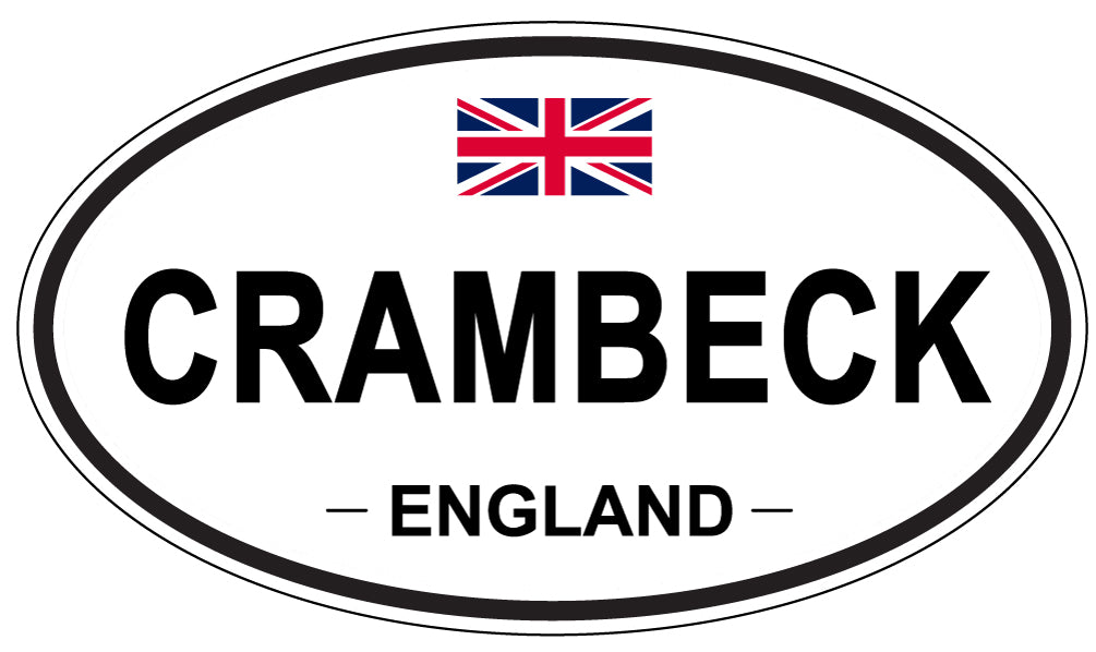 CRAMBECK, ENGLAND - Oval Sticker