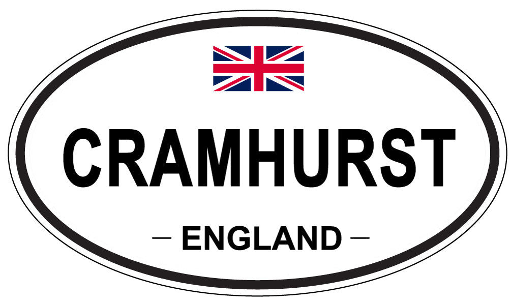 CRAMHURST, ENGLAND - Oval Sticker