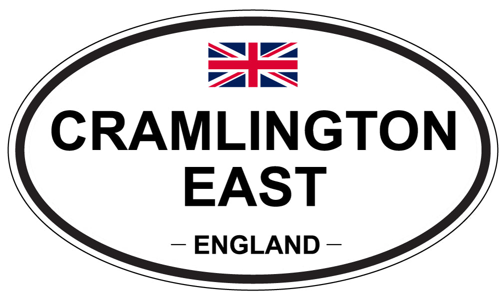 CRAMLINGTON EAST, ENGLAND - Oval Sticker