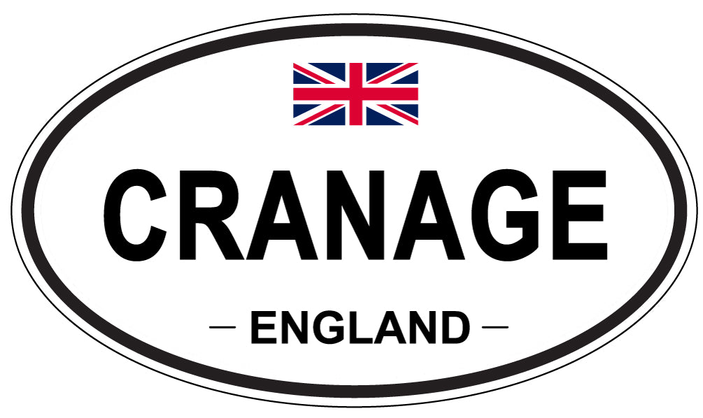 CRANAGE, ENGLAND - Oval Sticker