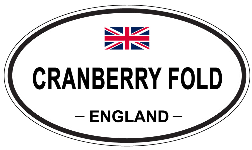 CRANBERRY FOLD, ENGLAND - Oval Sticker
