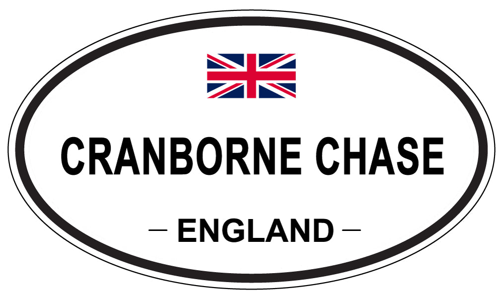 CRANBORNE CHASE, ENGLAND - Oval Sticker