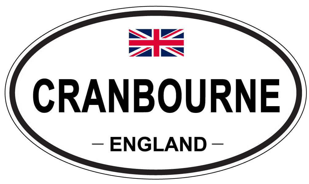 CRANBOURNE, ENGLAND - Oval Sticker